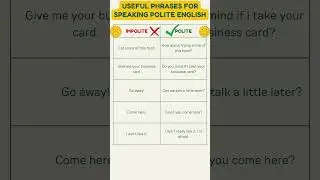 Advanced English: Navigating Impolite and Polite Expressions