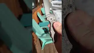 Modded titanium yojimbo #spydercoyojimbo #knifemods#titanium