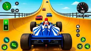 F1 Formula Superhero Car Racing Stunt Mega Ramp Vs Impossible Driving Formula Car _ Android Gameplay