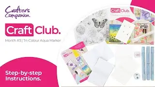 Monthly Craft Club 3: Tri-Colour Aqua Marker Techniques