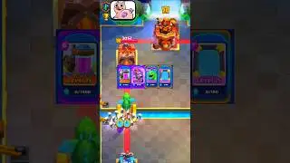 evolution skeleton army + baby dragon #clashroyale