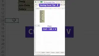 🕐 Amazing Time Saving Excel Tip! || transpose vertical to horizontal⏳#youtubeshorts #excel #shorts