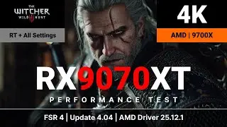 All Settings, 4K | Ray Tracing | 9070 XT | The Witcher 3: Wild Hunt