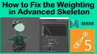 Как исправить вес в Advanced Skeleton