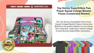 Top Disney SuperKitties Paw Power Squad Collage Blanket Fleece Customized Blanket