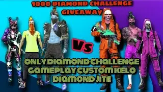 only custom challenge gameplay diamond giveaway 3 vs 3 my Scott random Scott 1000 diamond giveaway