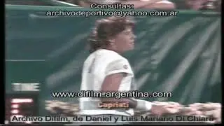 Tennis - Jennifer Capriati vs Gabriela Sabatini - 1991 FOOTAGE ARCHIVE
