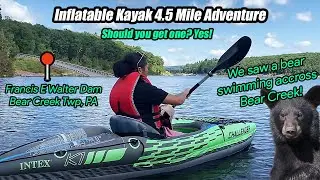 Intex Challenger K1 Inflatable Kayak Adventure & Review - Francis E Walter Dam - 4.5 Mile Kayak Trip