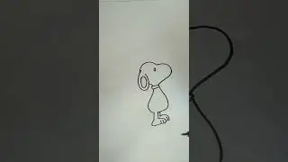 How to Draw Snoopy Dog 🐕 Easy.