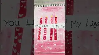 You Light Up My Life ❤️🕯️ | Easy 5 Minute Aesthetic Candle Painting | #AestheticArt#ViralShorts #art