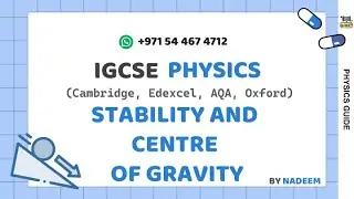 STABILITY AND CENTRE OF GRAVITY  PHYSICS l IGCSE l Science And Math