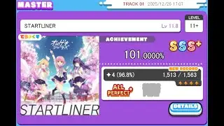 MAIMAI DX PRiSM PLUS STARTLINER MASTER LV11+(11.8) 4星理論AP