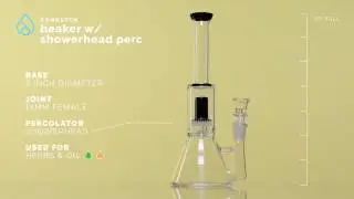 Dankstop - Beaker w/ Showerhead Perc