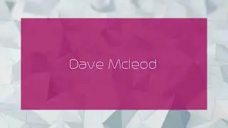 Dave Mcleod - appearance