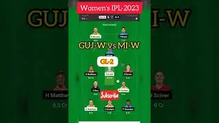 GUJ-W vs MI-W dream11 prediction, gujrat vs Mumbai IPL match, IPL women's T20,guj vs mi dream team🏆🏏