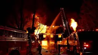Fire At Historic Rocks Estate In Bethlehem, NH Video By Christopher Jensen