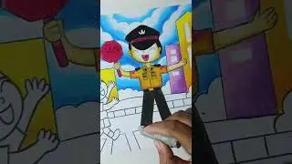 happy coloring #drawing #happycoloring #art #youtubeshorts #shorts