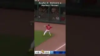 Ronald Acu&ntilde;a Jr. Throws Out Runner Trying to Advance | Braves Outfield Precision