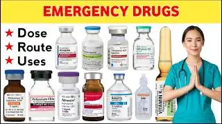 Emergency Drugs Name, Dose & Uses | Emergency Injections Name & Uses