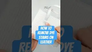 Remove Dye Stains On Leather #dyetransfer #stainremoval #laundry