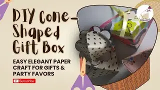 DIY Cone-Shaped Gift Box | Easy Elegant Paper Craft for Gifts & Party Favors