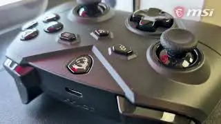 Распаковка беспроводного игрового контроллера MSI Force GC300