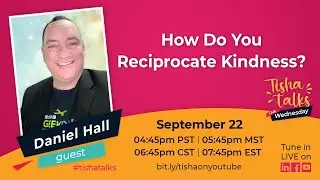 #tishatalks LIVE @ 4:45 with special guest Daniel Hall