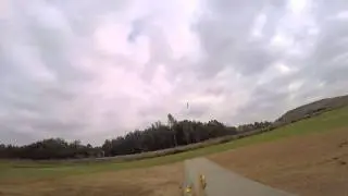 Control line flight f2b go pro on head