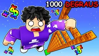 ganhei MILH&Otilde;ES subindo ESCADA no Roblox...