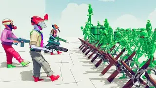 Zombie 100 Units vs Army Soldier - Totally Accurate Battle Simulator TABS