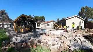 Pool Demolition and light grading in Lakewood, California - TIMELAPSE