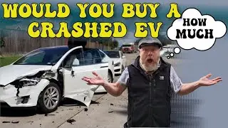 Would You Buy A Crash Damaged EV... Where do Insurance write off electric cars go. Copart EV sales