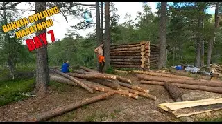 German WW2 Log Bunker Build (26) &ndash; Bunker Building Marathon &ndash; Day 7/7