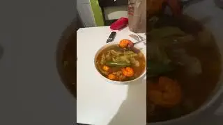 QUE TAL una SOPITA de CAMARON con este FRIO😬👍 #sopa #camarones  #viralvideo