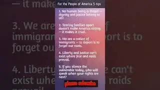 5 Powerful Protest Lines: Confronting Trump&rsquo;s Immigrant Crackdown #shorts #english