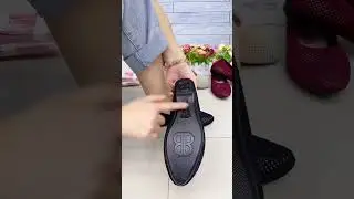Breathable lazy shoes, breathable, non-slip, soft-soled women's shoes, ethnic style, comfortable