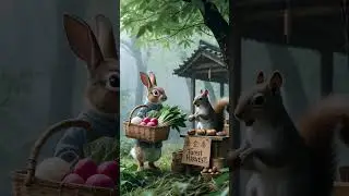 A Cozy Morning at the Forest Market 🌿🐰