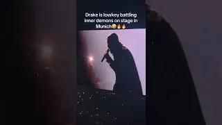 Drake performing like he&rsquo;s on a side quest in Munich 💀#drake #drakeconcert #drakekonzert #munich