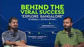 Explore Bangalore' concept! Between My Azli Fresh founder Jamanudeen and Shafeeq CP.