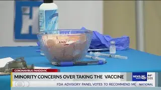 Minority concerns over taking the vaccine