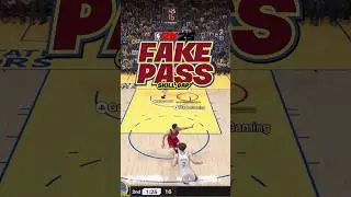 КАК ИСПОЛЬЗОВАТЬ ПОДДЕЛЬНЫЙ ПАСС, ЧТОБЫ ЗАБИТЬ ГОЛ #nba2k #shorts