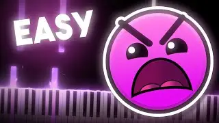 Theory of Everything - DJ Nate (Geometry Dash lvl 12) | EASY Piano Tutorial