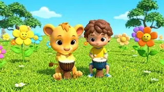 Baby Lion Missed the Jungle Music Class | Nursery Rhymes for Kids & Baby Songs