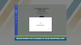 Registering for courses in your Shopping Cart