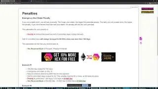 How to calculate HEX endstake penalties yourself (Firebun, Discourse Syndicate)