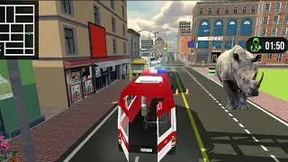 ✅Usa Police Ambulance Rescue Driver - Crazy Kidney Transplant Patient Rescue - #86 Gameplay