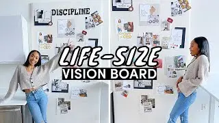 NOT YOUR AVERAGE VISION BOARD 2022 | How to Make a Life-Size Vision Board!