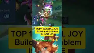 TOP 1 GLOBAL JOY Build and Emblem #mlbb #mobilelegends