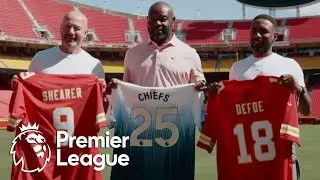 Alan Shearer, Jermain Defoe tour Arrowhead Stadium with Chiefs legend | Premier League | NBC Sports