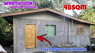 WORTH 60K PESOS NAKAPAG UMPISA NA NG FULL CONCRETE NA BAHAY?ALAMIN!